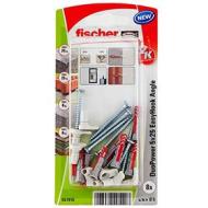 fischer 557915 EasyHook Alcayata DuoPower 5x25, Parete, tasselli e Viti, Appendere lampade, Pac da 8 pz, Bianco (AZ) fischer 557915 EasyHook Alcayata DuoPower 5x25, Parete, tasselli e Viti, Appendere lampade, Pac da 8 pz, Bianco (AZ)