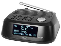 Trevi RC 80D4 DAB Radiosveglia Elettronica con Ricevitore Digitale DAB / DAB+, Grande Display LED, Funzione Sleep, Funzione Snooze, Nero (AZ)