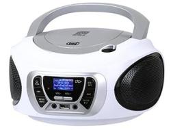 Trevi CMP 510 DAB Stereo Portatile CD Boombox Radio DAB / DAB+ con RDS, USB, AUX-IN, Presa Cuffia, Bianco (AZ)