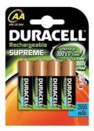 Duracell Supreme AA 4 Pack Nichel-Metallo Idruro (AZ)