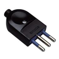 Spina elettrica 10 A 2P+T 250 V nera (AZ) Spina elettrica 10 A 2P+T 250 V nera (AZ)