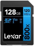 Lexar SDXC High-Performance 128GB 800x UHS-I serie BLUE, Classe 10, U3, V30, per Registrazione video in 4K, Alta velocit? di trasferimento, nero/blue (AZ)