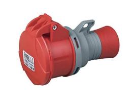 ROSI 9224 Presa Mobile Industriale IP44, Grigio/Rosso, 16A 3P+T (AZ)