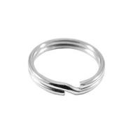 ANELLI PORTACHIAVI A 2 GIRI PIATTI IN ACCIAIO NICHELATO DIAMETRO 25 MM - CF. 100 PZ (AZ) ANELLI PORTACHIAVI A 2 GIRI PIATTI IN ACCIAIO NICHELATO DIAMETRO 25 MM - CF. 100 PZ (AZ)