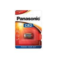 Panasonic CR2 batteria al litio cilindrica per dispositivi leggeri con elevato fabbisogno energetico come rilevatori di fumo, sistemi di allarme, proiettori, telecamere, 3V, confezione da 1