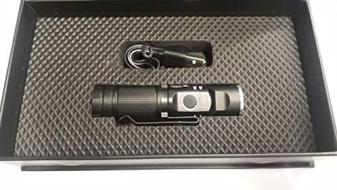 CFG Torcia LED Ricaricabile Tascabile, Nero (AZ)