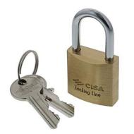 Cisa 0950093 Lucchetto Arco Lungo Locking Line, Ottone, 40 mm (AZ)