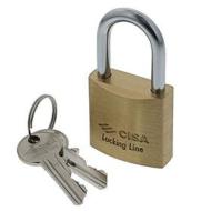 Cisa 21011500 Lucchetto Arco Lungo Locking Line, Ottone, 50 mm (AZ)