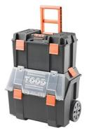 TOOD TBR130S Rullo per Cassetta degli Attrezzi con Cestino Inferiore di Facile Accesso, Nero e Arancione (AZ) TOOD TBR130S Rullo per Cassetta degli Attrezzi con Cestino Inferiore di Facile Accesso, Nero e Arancione (AZ)