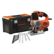 Seghetto alternativo Black & Decker BES610KA5 con valigetta e 5 lame Seghetto alternativo Black & Decker BES610KA5 con valigetta e 5 lame