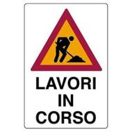Cart."Lavori In Corso" 60X40Po (AZ)