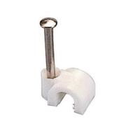 Graffette conf. 50pz. per cavo 5,0 mm tondo Bianche (AZ) Graffette conf. 50pz. per cavo 5,0 mm tondo Bianche (AZ)