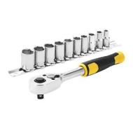 STANLEY STMT82666-0 Set cricchetto att. 1/4" + Chiavi a bussola-11 pz, Grigio, 11 Pi?ces (AZ) STANLEY STMT82666-0 Set cricchetto att. 1/4" + Chiavi a bussola-11 pz, Grigio, 11 Pi?ces (AZ)