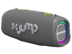 X JUMP XJ 200 Altoparlante Portatile Amplificato 90W, Alte Prestazioni, Bluetooth, Funzione TWS, USB, AUX-IN, Microfono Incorporato, Speaker Resistente all'Acqua Waterproof IPX5, Grigio (AZ)