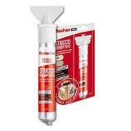 Fischer 552152 - Stucco Riempitivo, in tubetto con spatola integrata, per coprire fori e crepe, finitura liscia, Colore bianco, 70 ml (AZ) Fischer 552152 - Stucco Riempitivo, in tubetto con spatola integrata, per coprire fori e crepe, finitura liscia, Colore bianco, 70 ml (AZ)