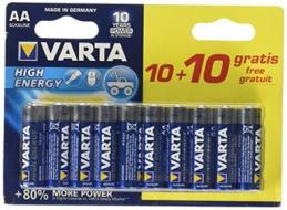 Batteria Standard Varta LongLife POWER AA 10+10 Free Alk. (AZ)