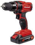 Einhell TC-CD 18-2 Li (1x1,5Ah) Trapano avvitatore a batteria (18 V, corrente 1,5 Ah, Li-Ion, 2 velocit?, torsione 38Nm, mandrino 10mm, incl. Batteria 1,5 Ah e caricabatterie) (AZ) Einhell TC-CD 18-2 Li (1x1,5Ah) Trapano avvitatore a batteria (18 V, corrente 1,5 Ah, Li-Ion, 2 velocit?, torsione 38Nm, mandrino 10mm, incl. Batteria 1,5 Ah e caricabatterie) (AZ)