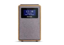 "Philips R5005/10 Radiosveglia Driver Dell'altoparlante Full-Range da 2.5"", Design Compatto, Radio DAB+/FM, Display Nero Lucido, Allarme Doppio, Modello 2020/2021 (AZ)"