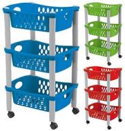Stefanplast Carrello "Otello" a tre piani, colori assortiti, 1 pz. (AZ) Stefanplast Carrello "Otello" a tre piani, colori assortiti, 1 pz. (AZ)