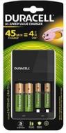 Duracell Caricabatterie, Ricarica in 4 Ore, Include 2 Batterie AA e 2 Batterie AAA (AZ)