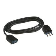 Prolunga lineare mt 3 2P+T 16A nera (AZ)