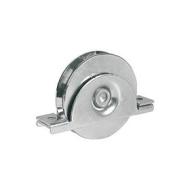 Ruote P/Cancelli Gola V Art. 393 C/Supporto Dia.Mm.100 (AZ)