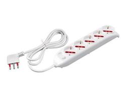 ROSI RS94005 Multipresa Serie Emilia, Bianco, 5 prese schuko biv. 10/16A (AZ) ROSI RS94005 Multipresa Serie Emilia, Bianco, 5 prese schuko biv. 10/16A (AZ)