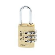 Cisa 39611 Lucchetto a combinatore, Ottone, 20 mm (AZ) Cisa 39611 Lucchetto a combinatore, Ottone, 20 mm (AZ)