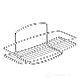 Metaltex serie Onda - Mensola rettangolare a 1 piano per bagno - (460001) (AZ)