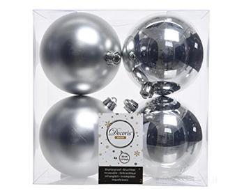 Baubles Shatterproof Mix Silver