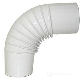 ALA 9768008 Gomito Smaltato, Bianco, Diametro 8 cm (AZ)