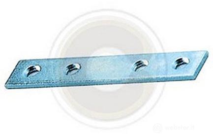 Sipa 1/4 Lastrina Diritta, Spessore 2 mm, Larghezza 15 mm, Argento, Set di 100 Pezzi (AZ)