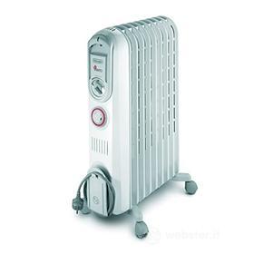 De'Longhi Vento Radiatore Elettrico ad Olio, 900 W, Plastica, Bianco (AZ)