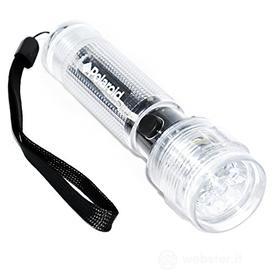 Polaroid torcia minitorcia 6 LED tascabile antiacqua antiurto 31007 NERA (AZ)