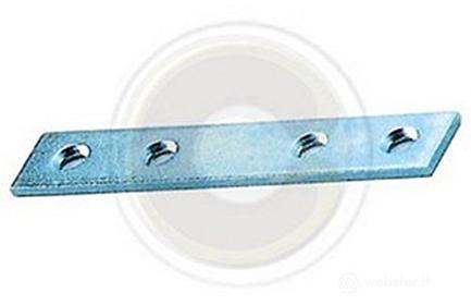Sipa 1/8 Lastrina Diritta, Spessore 2 mm, Larghezza 15 mm, Argento, Set di 100 Pezzi (AZ)