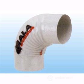 ALA 9768014 Gomito Smaltato, Bianco, Diametro 14 cm (AZ)