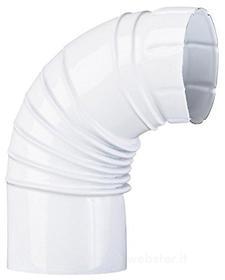 ALA 9768015 Gomito Smaltato, Bianco, Diametro 15 cm (AZ)