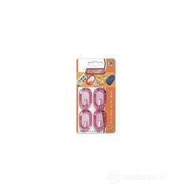 ELIPLAST GANCI ADESIVI OVALI COLORI ASSORTITI 4PZ (AZ)