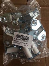 Vulcania 1002 Guidacinghia verticale rulli pvc, Confezione da 10 pezzi (AZ)