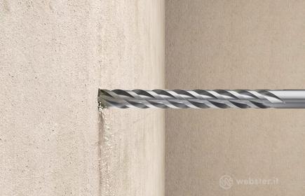Punta trapano cilindrica a quattro taglienti D-SDX 10,0x80/120 XP per muro e calcestruzzo (1 Pz.)