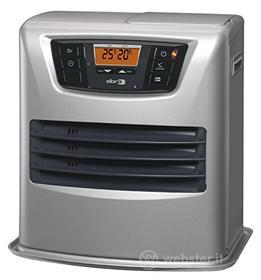 Zibro Lc 135 Stufa a Combustibile Elettronica, portatile, 3500 W, Argento, da 21m2 - 56m2, senza installazione, termostato regolazione settimanale, Classe di efficienza Energetica A (AZ)