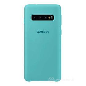 Cellulare - Custodia Silicone Cover Green (Galaxy S10) (AZ)