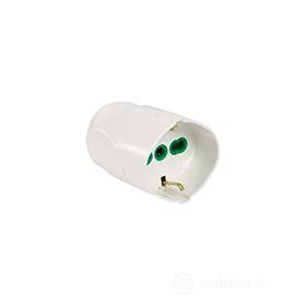 Presa 16a schuko bianca