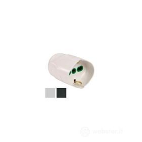 Presa 16a schuko nera