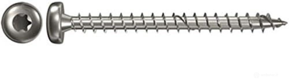 Viti truciolari torx FPF-PT 3,5x20 A2F inox (200 Pz.)