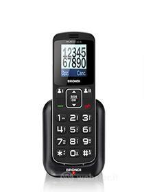 Brondi Amico Home, Telefono cellulare GSM per anziani con tasti grandi, tasto SOS e funzione da remoto, dual SIM, volume alto (AZ)