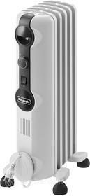 De'Longhi TRRS 0510M Radiatore Elettrico ad Olio, Plastica, Bianco