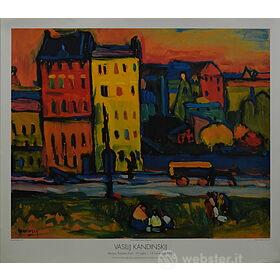 Vasilij Kandinskij - Houses in Monaco - Poster vintage originale anno 1993