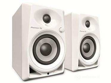 Pioneer DM-40-W White Coppia Monitor attivi a 2 vie 4"/0,75" 21 watt, Bianco (AZ)