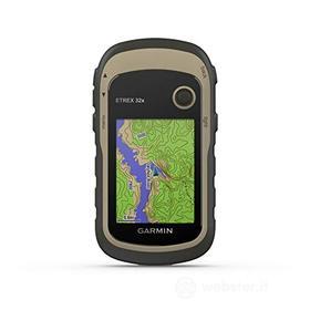 Garmin ETREX 32x - Navigatore portatile a colori da 2,2" e mappa TopoActive preinstallata, GPS/GLONASS, Altimetro barometrico, 8 GB espandibili (AZ)